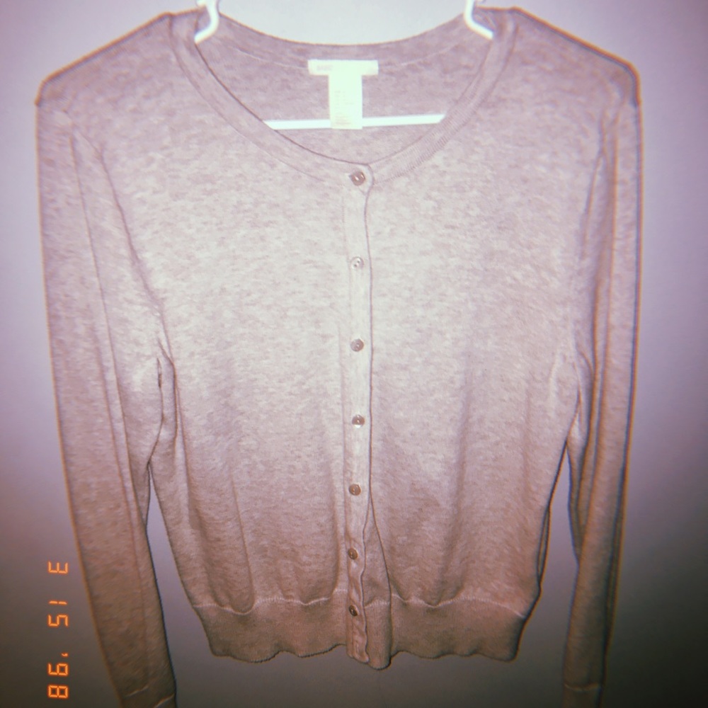 Tan cardigan